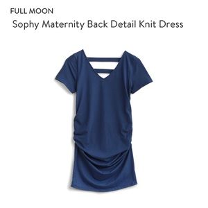 Full Moon Sophy maternity back detail knit dress